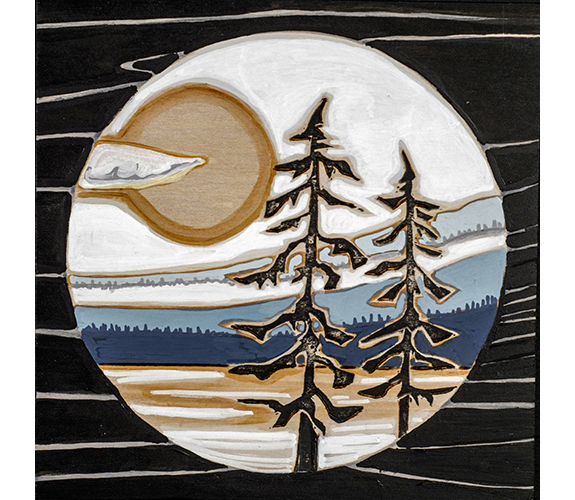 "Tide Moon Mountain Dougs" - Jennifer Foran